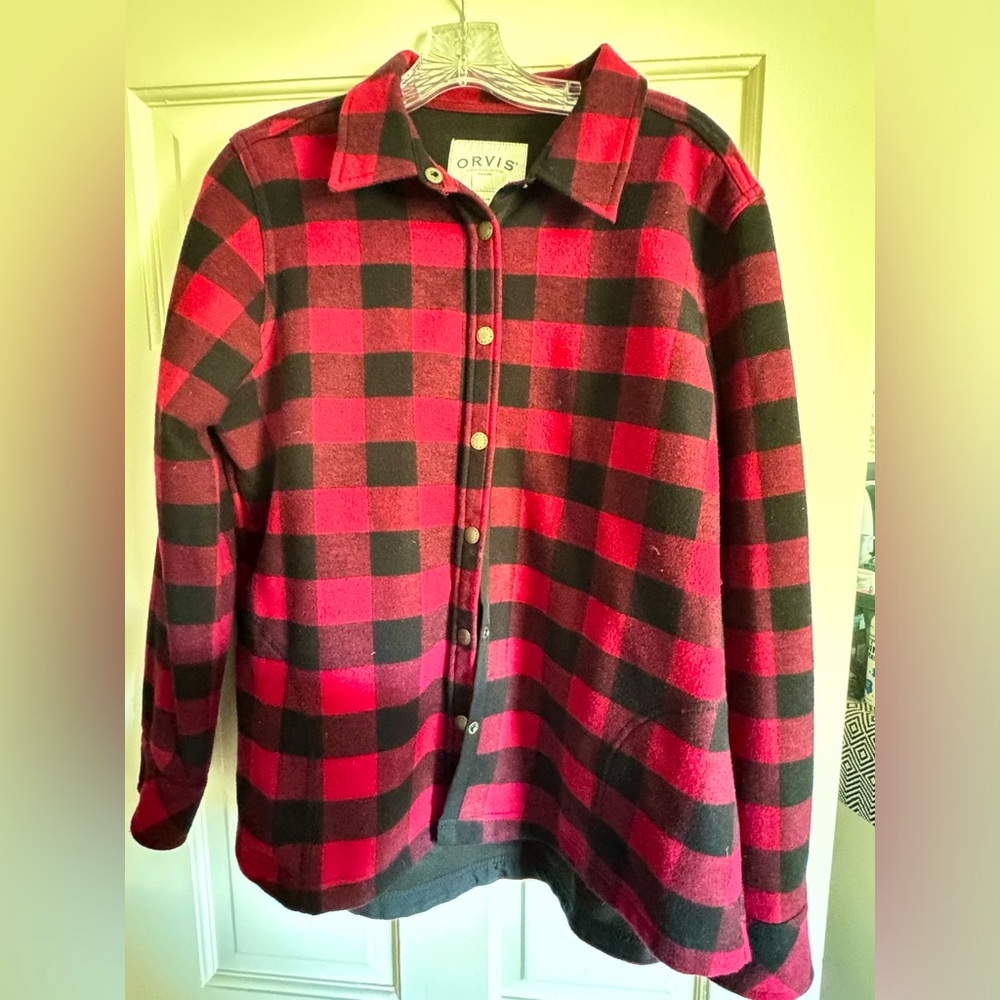 Black & red snap button jacket
